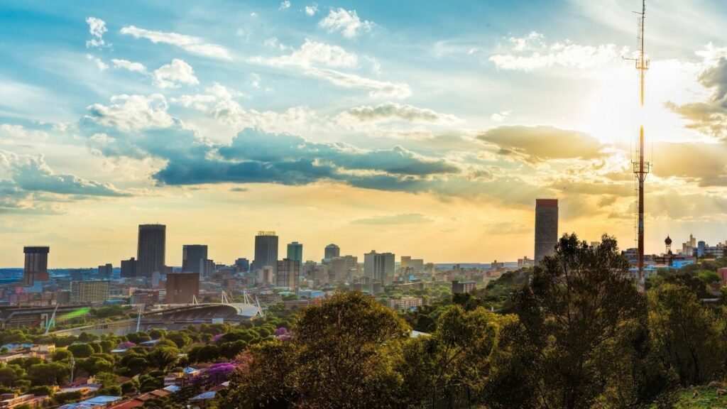 Blick auf Johannesburg