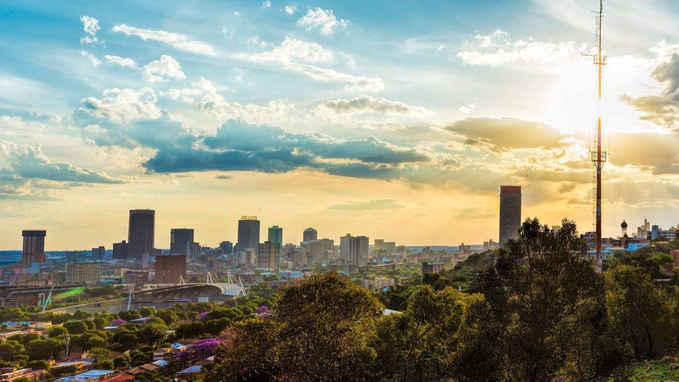 Blick auf Johannesburg